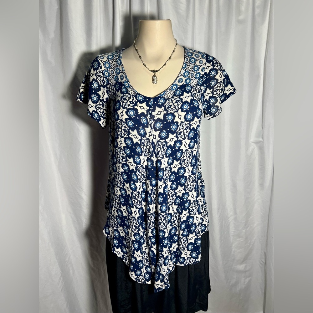 Devi OSFM boho top blouse short sleeved